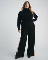Stephanie Wide Leg Stripe Ponte Pants 30 Inch - Universal Standard