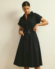 Sandy Stretch Poplin Shirtdress - Universal Standard