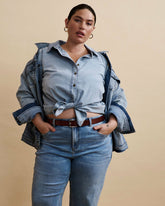 Minimalist Stretch Cotton Chambray Shirt - Universal Standard