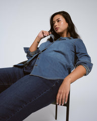 Minimalist Stretch Cotton Chambray Shirt - Universal Standard
