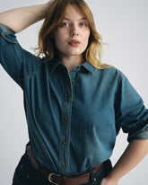 Minimalist Stretch Cotton Chambray Shirt - Universal Standard