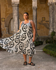 Sunshower Flowy Linen Blend Dress - Universal Standard