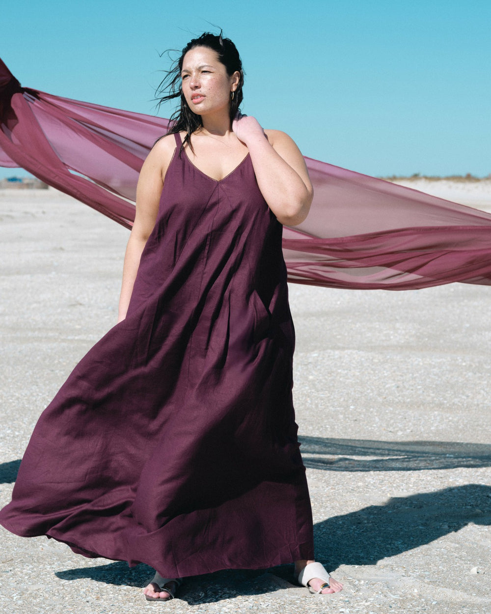 Kite Linen Blend Dress - Universal Standard