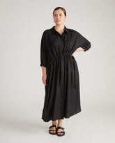 Paros Drawstring Linen Blend Shirtdress - Universal Standard