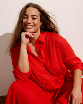 Paros Drawstring Linen Blend Shirtdress - Universal Standard