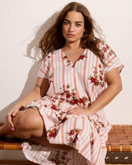 Louvre Bow Back Linen Blend Dress - Universal Standard