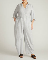 Maggie Barrel Leg Linen Blend Jumpsuit - Universal Standard