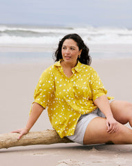 Luisa Short Sleeve Linen Blend Shirt - Universal Standard