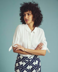 Luisa Short Sleeve Linen Blend Shirt - Universal Standard