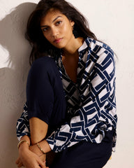 Avalon Linen Blend Blouse - Universal Standard