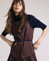 Tamsin Stretch Linen Blend Vest - Universal Standard