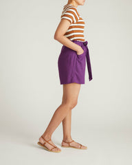 Harbor Stretch Linen Blend Paperbag Shorts - Universal Standard