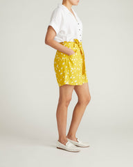 Harbor Stretch Linen Blend Paperbag Shorts - Universal Standard