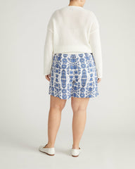 Harbor Stretch Linen Blend Paperbag Shorts - Universal Standard