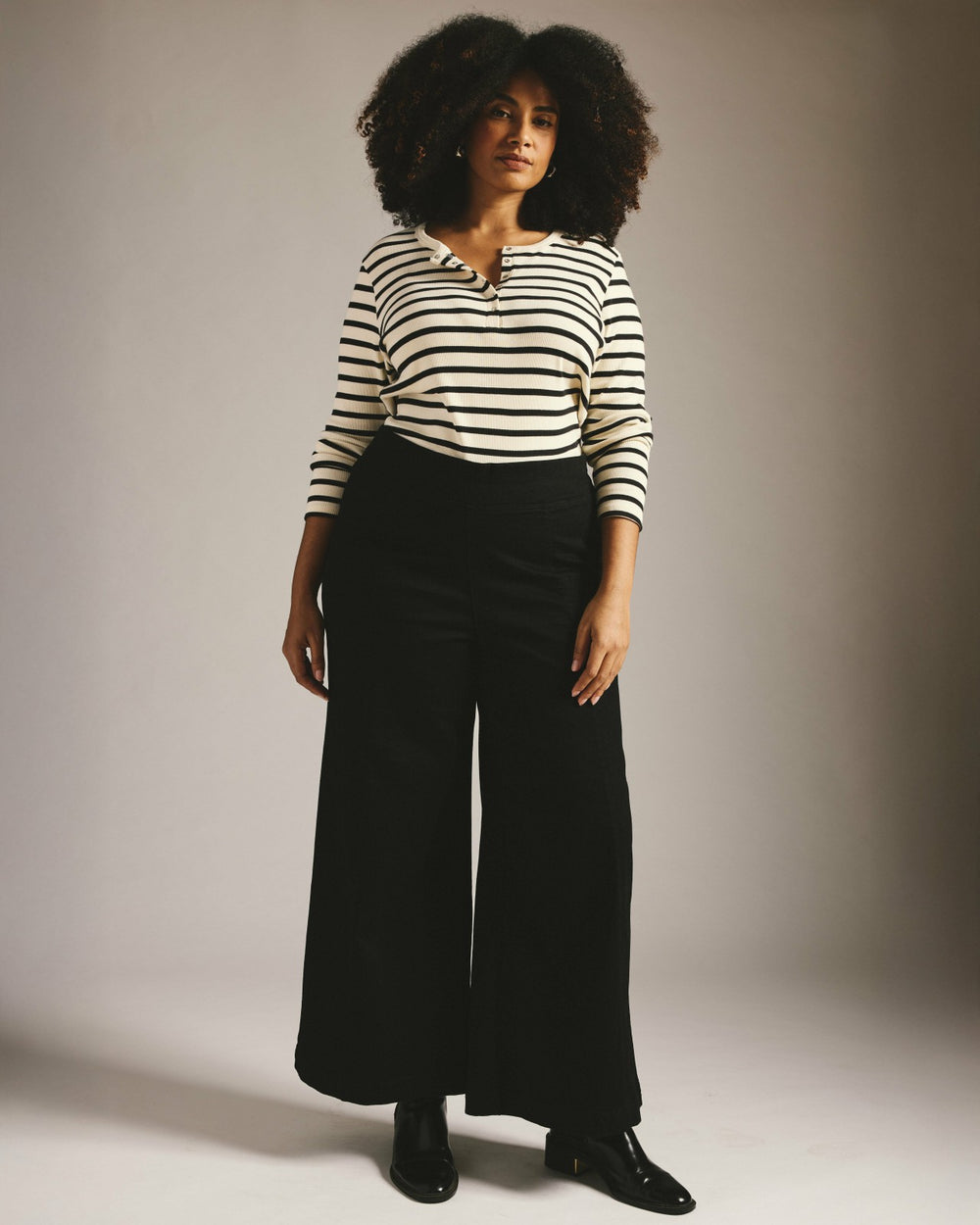 Olivia Pintuck Wide Leg Jeans - Universal Standard