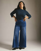 Olivia Pintuck Wide Leg Jeans - Universal Standard