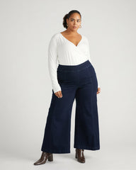 Olivia Pintuck Wide Leg Jeans - Universal Standard