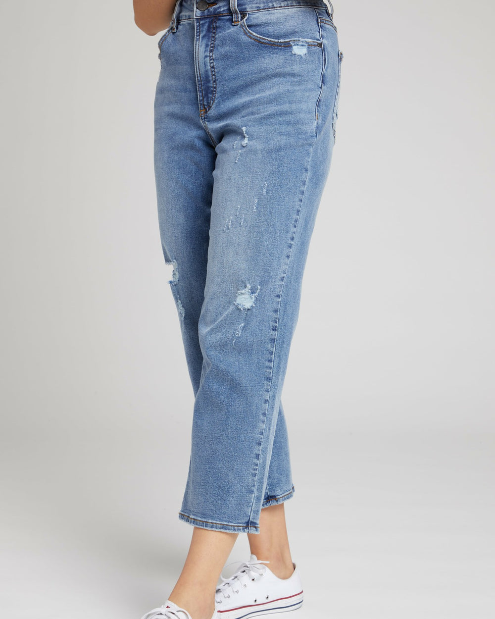 Donna High Rise Curve Straight Leg Jeans 27 Inch - Universal Standard