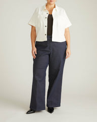 Flynn Short Sleeve Denim Shacket - Universal Standard