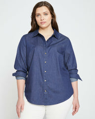 Minimalist Stretch Cotton Chambray Shirt - Universal Standard