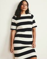 Belle Breton Stripe Jersey Dress - Universal Standard