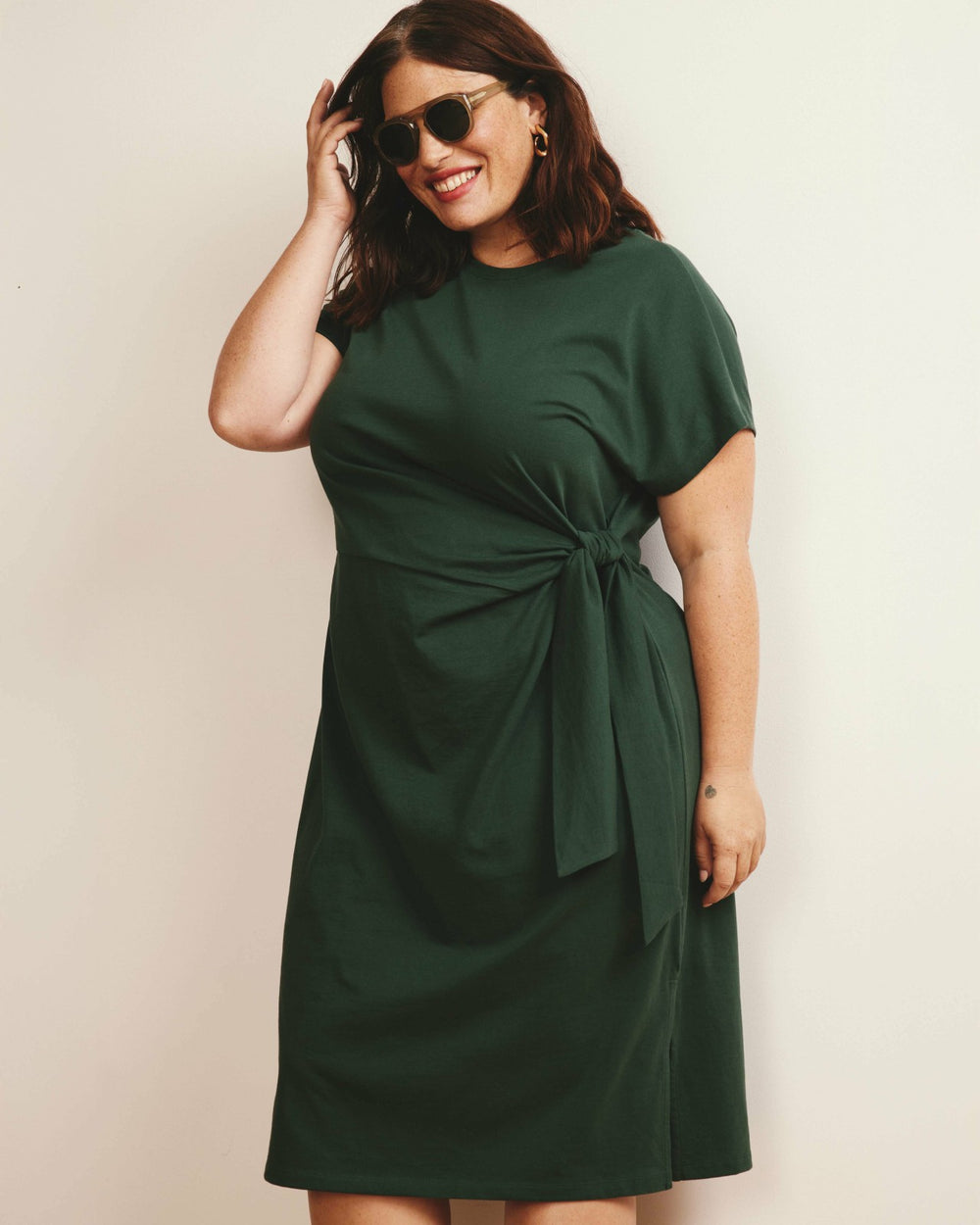 Crescent Breton Stripe Knot Dress - Universal Standard