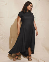 Sunset Linen Blend Flounce Dress - Universal Standard