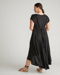 Sunset Linen Blend Flounce Dress - Universal Standard