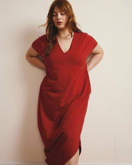Iconic Geneva V-Neck Dress - Universal Standard