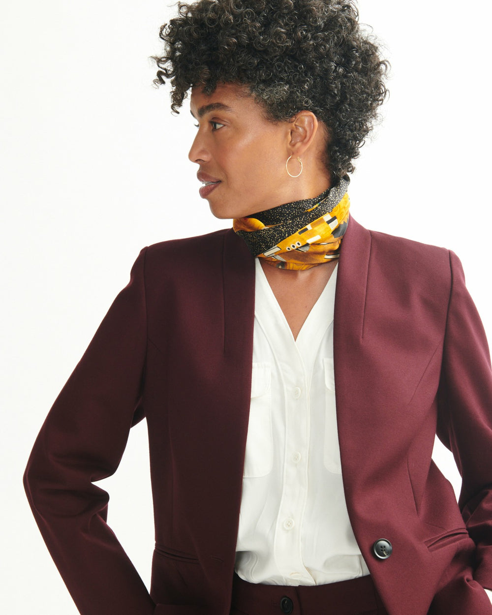 Lennox Collarless Ponte Blazer - Universal Standard