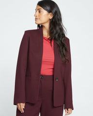Lennox Collarless Ponte Blazer - Universal Standard