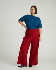 Stephanie Wide Leg Stripe Ponte Pants 30 Inch - Universal Standard