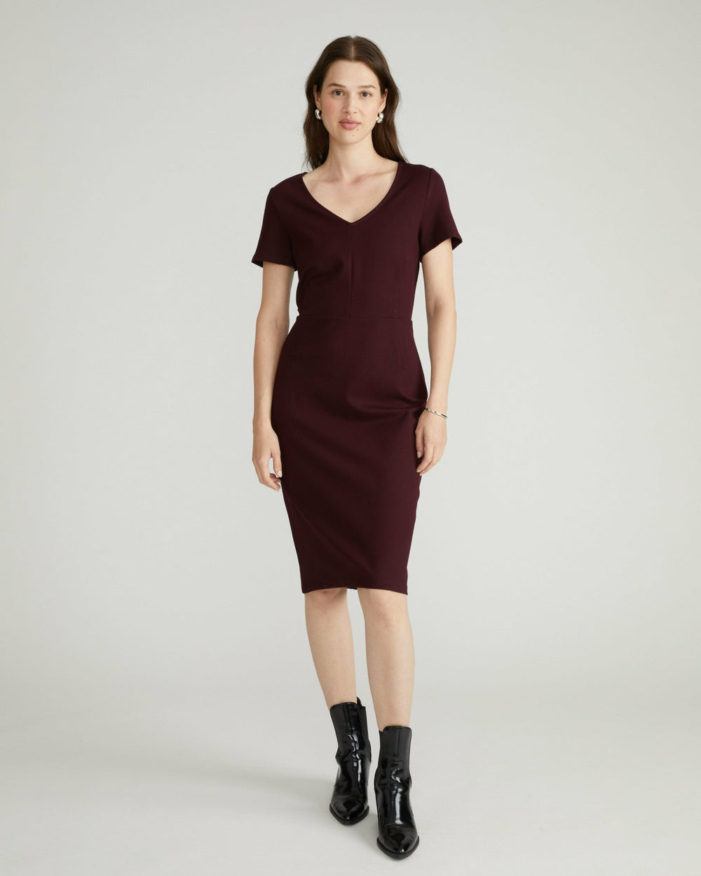 Executive V Neck Ponte Dress - Universal Standard