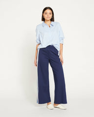 Stephanie Wide Leg Stripe Ponte Pants 30 Inch - Universal Standard