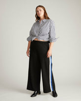Stephanie Wide Leg Stripe Ponte Pants 30 Inch - Universal Standard