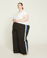 Stephanie Wide Leg Stripe Ponte Pants 30 Inch - Universal Standard