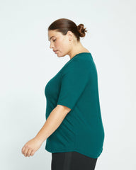 Lily Liquid Jersey V-Neck Stovepipe Tee - Universal Standard