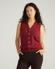 Savvy Fine Knit Cardigan Vest - Universal Standard