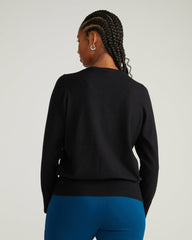 Savvy Fine Knit Crewneck Cardigan - Universal Standard