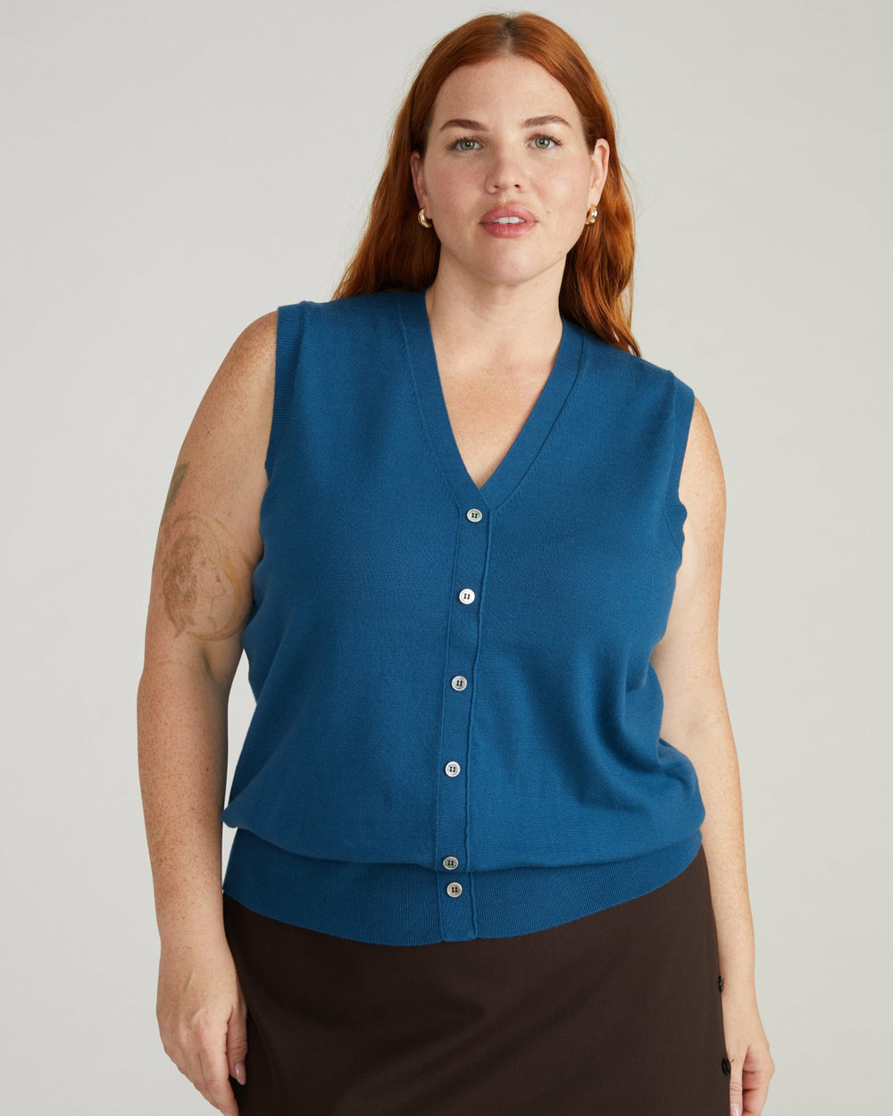 Savvy Fine Knit Cardigan Vest - Universal Standard