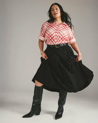 Aleya Pleated Ponte Skirt - Universal Standard