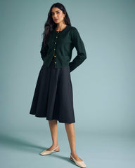 PowerPonte Denim Pleated Skirt - Universal Standard
