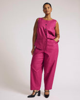 Lou Barrel Leg Linen Blend Pants - Universal Standard