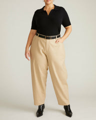Lou Barrel Leg Linen Blend Pants - Universal Standard