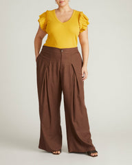 Marley Wide Leg Linen Blend Pants - Universal Standard