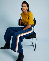 Stephanie Wide Leg Stripe Ponte Pants 30 Inch - Universal Standard