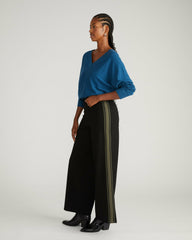 Stephanie Wide Leg Stripe Ponte Pants 30 Inch - Universal Standard