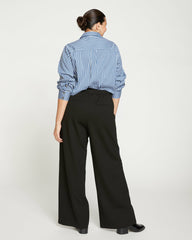 Stephanie Wide Leg Stripe Ponte Pants 33 Inch - Universal Standard