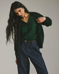 Cooling Stretch Cupro Button-Down Blouse - Universal Standard