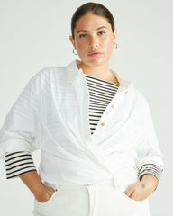 Belle Breton Stripe Jersey Tee - Universal Standard